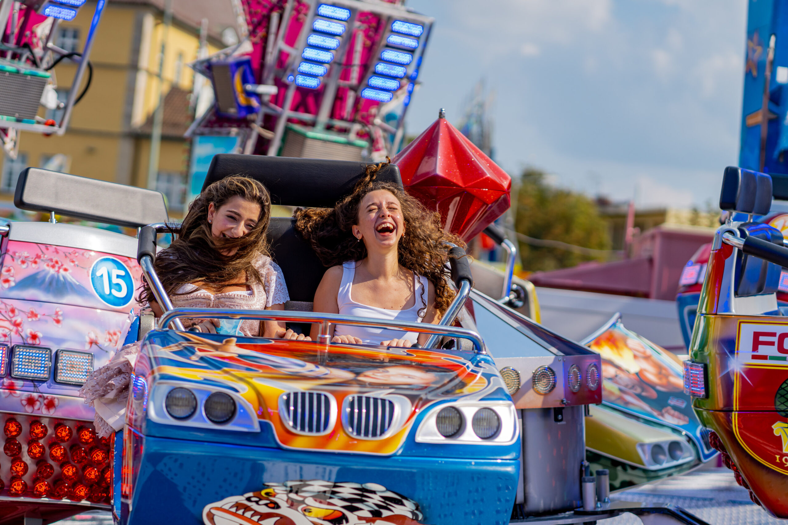 Spaß beim Plärrer Volksfest