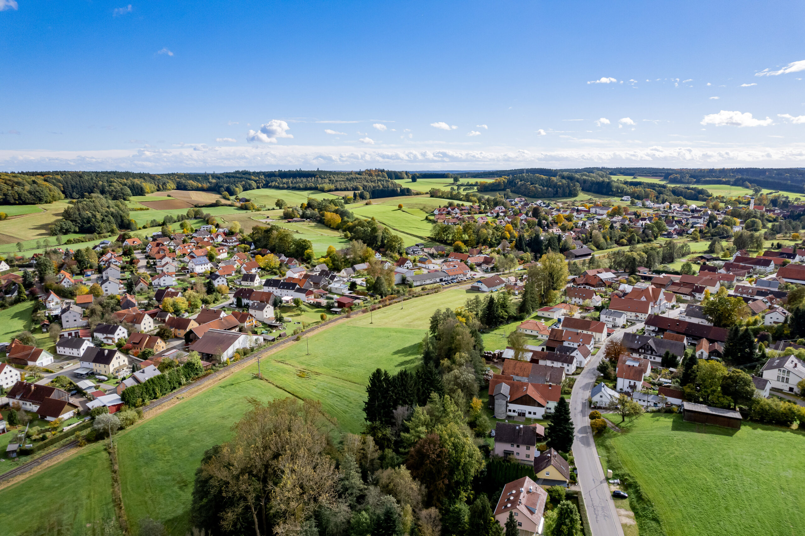 Langenneufnach im westlichen Landkreis Augsburg